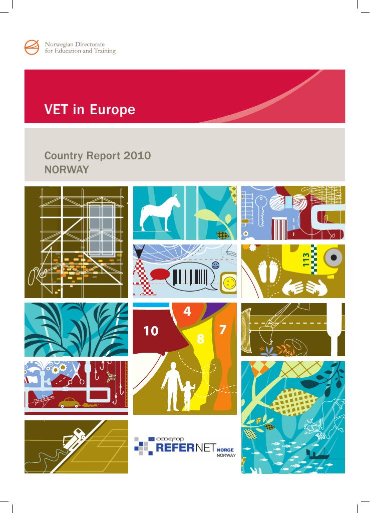 Forsiden av dokumentet VET i Europa - Country Report 2010 Norway