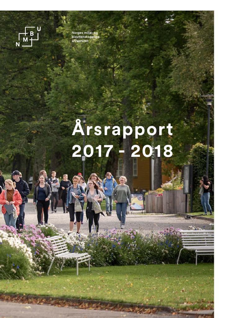 Forsiden av dokumentet Årsrapport Norges miljø- og biovitenskapelige universitet 2017