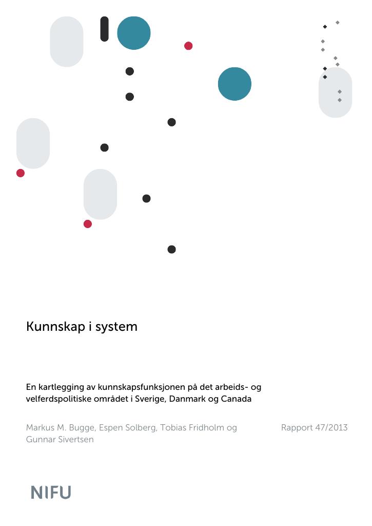 Forsiden av dokumentet Kunnskap i system