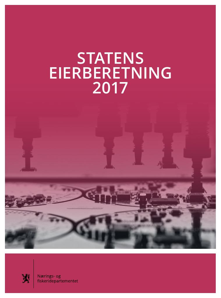 Forsiden av dokumentet Statens eierberetning 2017