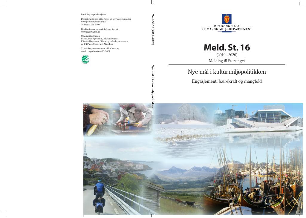 Meld. St. 16 (2019–2020) - Kudos