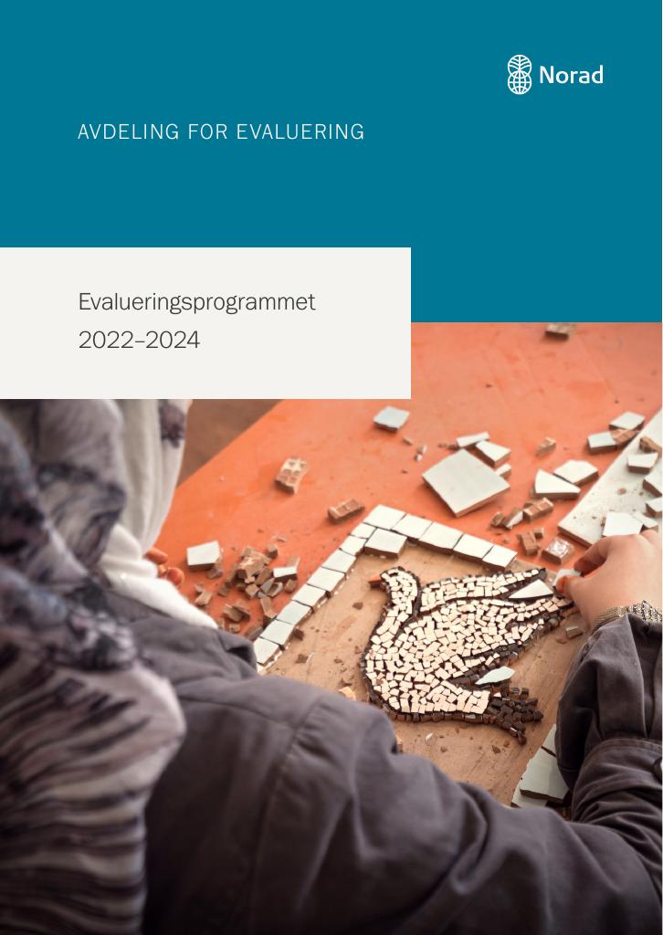 Forsiden av dokumentet Evalueringsprogrammet 2022–2024