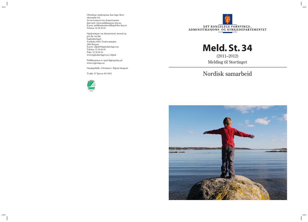 Forsiden av dokumentet Meld. St. 34 (2011–2012)