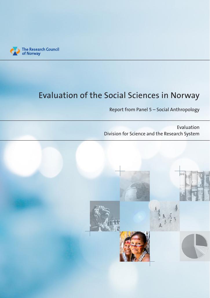 Forsiden av dokumentet Evaluation of the Social Sciences in Norway