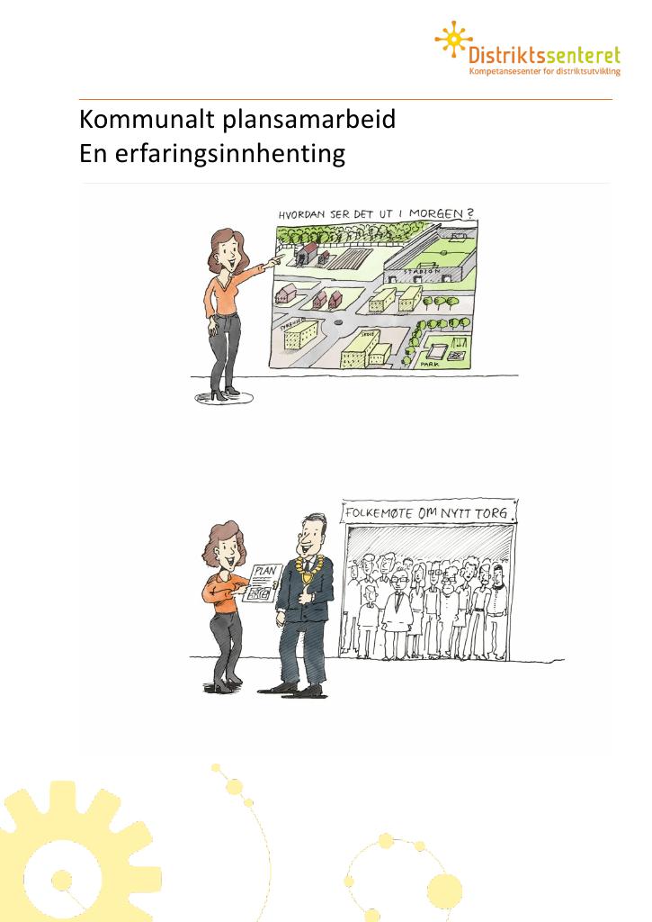 Forsiden av dokumentet Kommunalt plansamarbeid. En erfaringsinnhenting