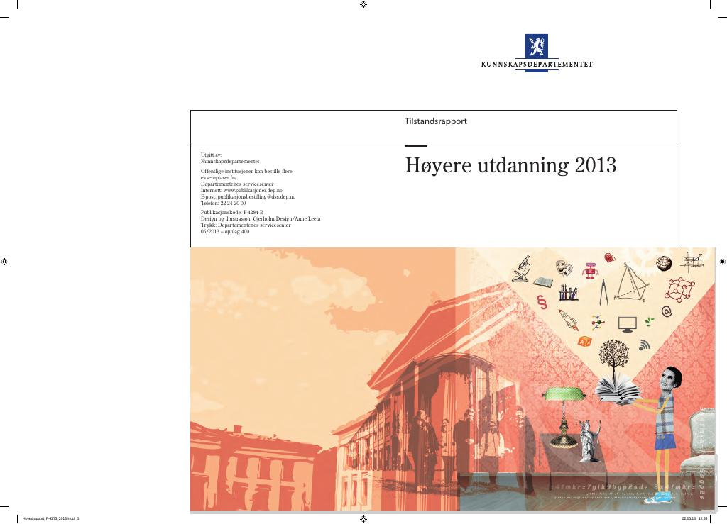 Forsiden av dokumentet Høyere utdanning 2013