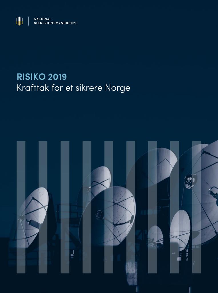 Forsiden av dokumentet Risiko 2019