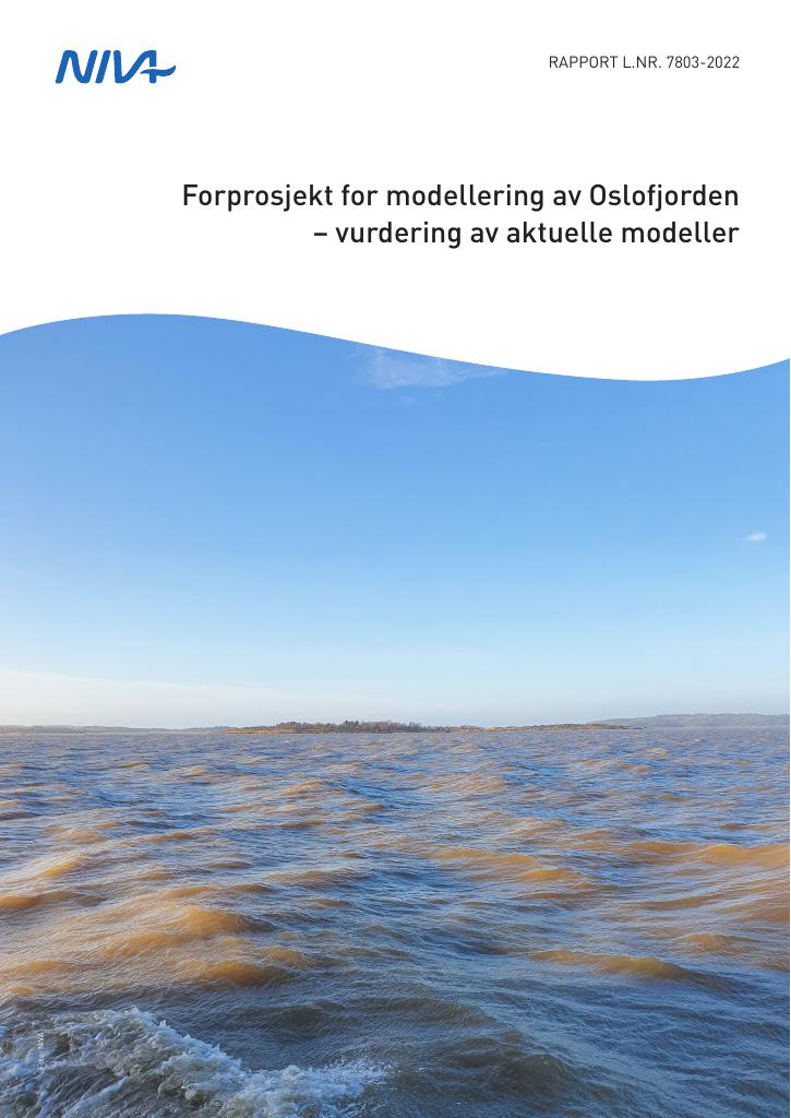 Forsiden av dokumentet Forprosjekt for modellering av Oslofjorden : vurdering av aktuelle modeller