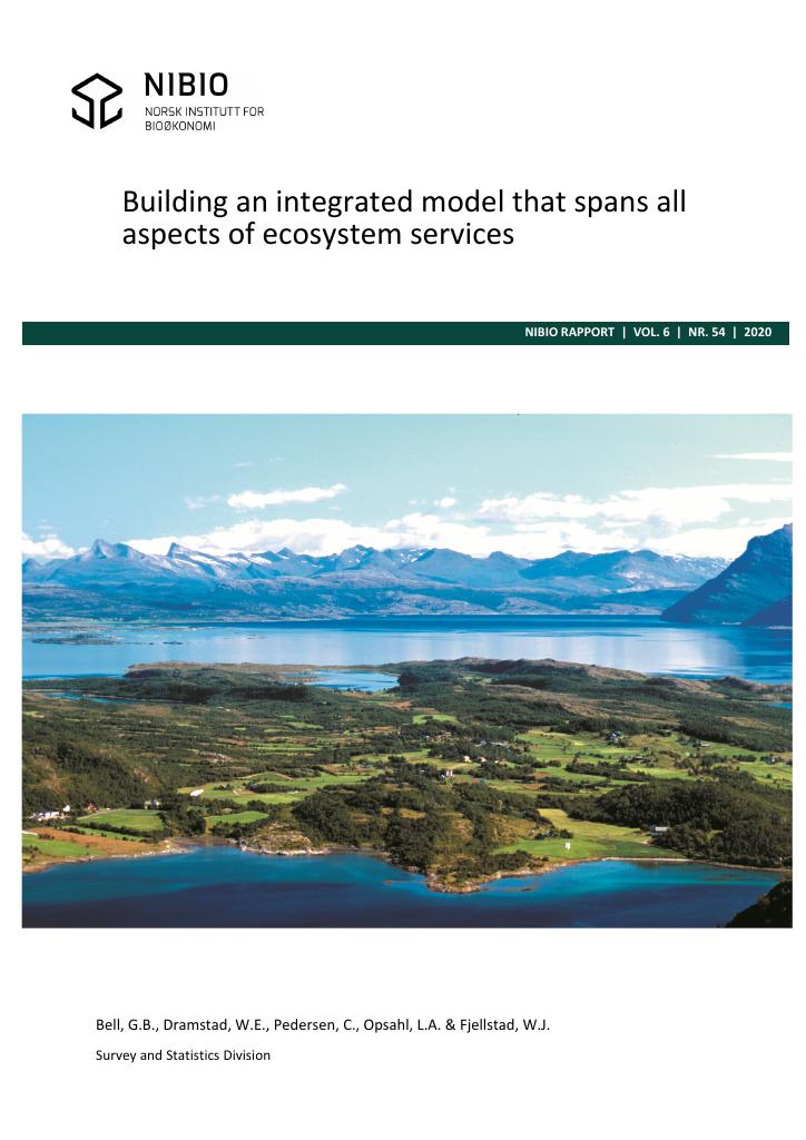 Forsiden av dokumentet Building an integrated model that spans all aspects of ecosystem services