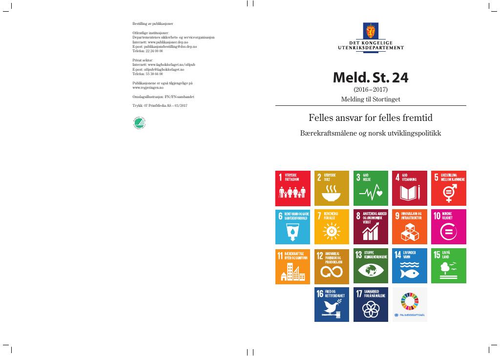 Forsiden av dokumentet Meld. St. 24 (2016–2017)