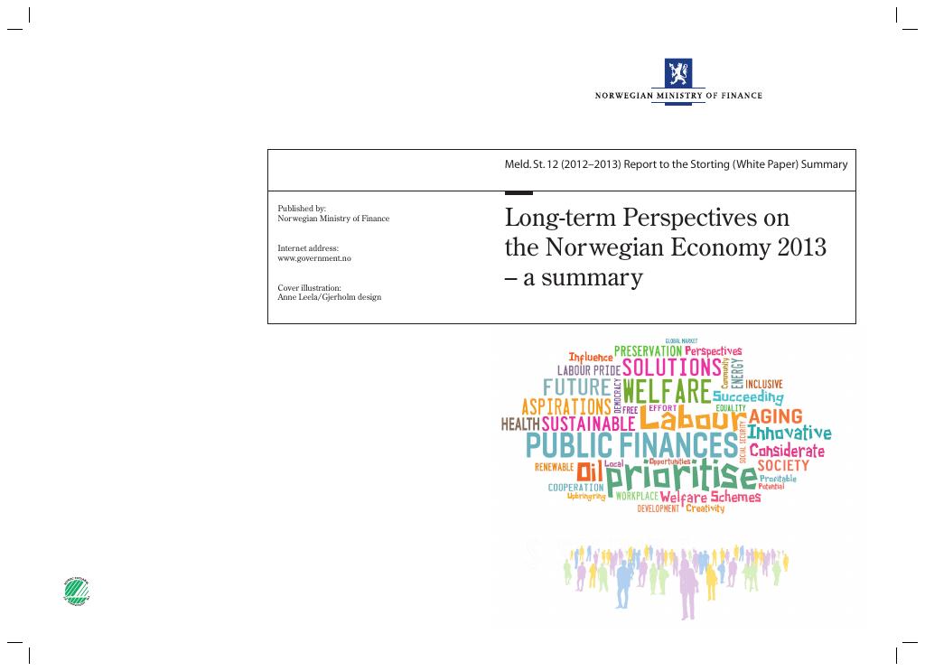 Forsiden av dokumentet Meld. St. 12 (2012-2013)