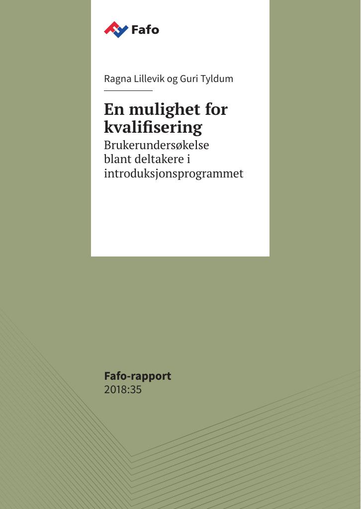 Forsiden av dokumentet En mulighet for kvalifisering