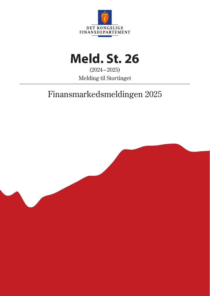 Forsiden av dokumentet Meld. St. 26 (2024–2025)
