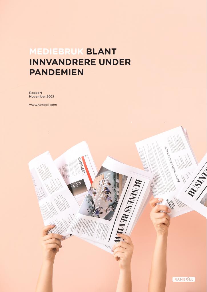 Forsiden av dokumentet MEDIEBRUK BLANT INNVANDRERE UNDER PANDEMIEN