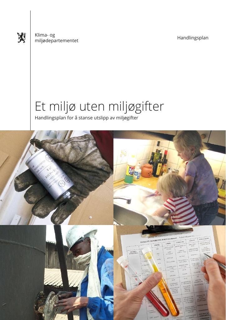Forsiden av dokumentet Et miljø uten miljøgifter