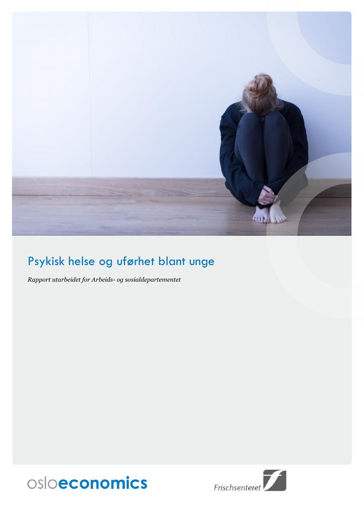 Forsiden av dokumentet Psykisk helse og uførhet blant unge 