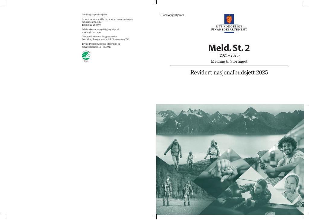 Forsiden av dokumentet Meld. St. 2 (2024–2025)