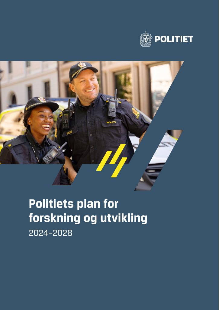 Forsiden av dokumentet Politiets plan for forskning og utvikling 2024-2028