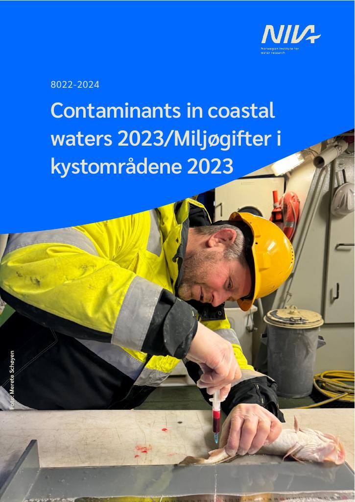 Forsiden av dokumentet Contaminants in coastal waters 2023/Miljøgifter i
kystområdene 2023 : M-2854