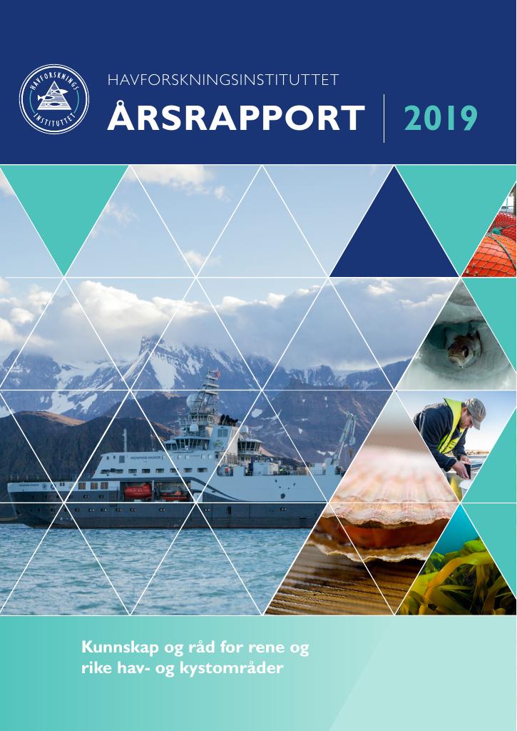 Forsiden av dokumentet Årsrapport Havforskningsinstituttet 2019