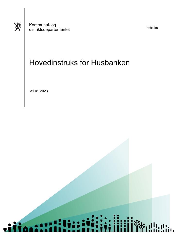 Forsiden av dokumentet Hovedinstruks Husbanken 2023