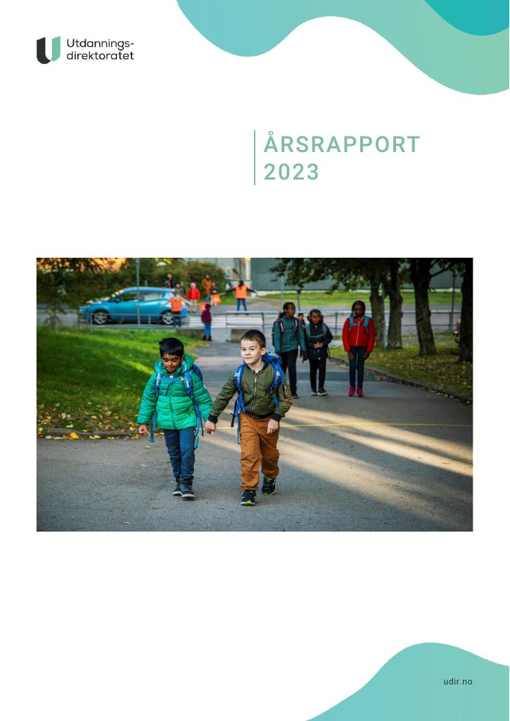 Forsiden av dokumentet Årsrapport Utdanningsdirektoratet 2023