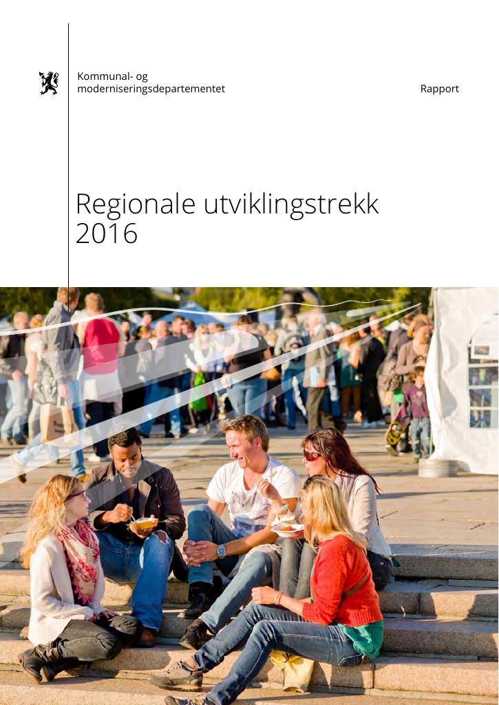 Forsiden av dokumentet Regionale utviklingstrekk 2016 (RUT)