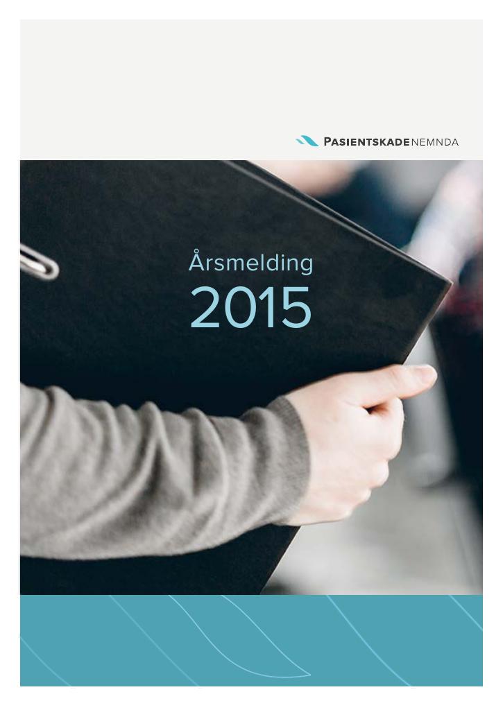 Forsiden av dokumentet Årsrapport Pasientskadenemnda 2015
