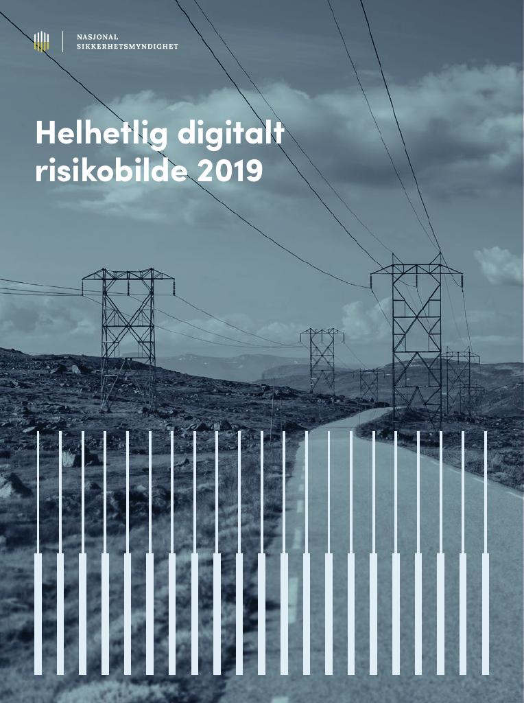 Forsiden av dokumentet Helhetlig digitalt  risikobilde 2019