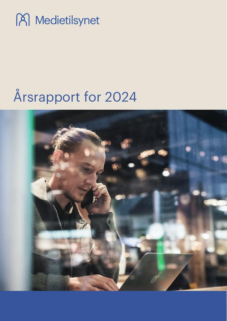 Forsiden av dokumentet Årsrapport Medietilsynet 2024