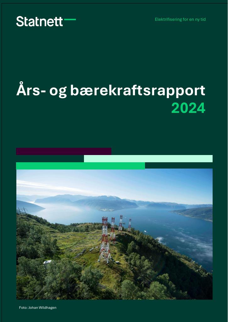 Forsiden av dokumentet Års- og bærekraftsrapport Statnett 2024
