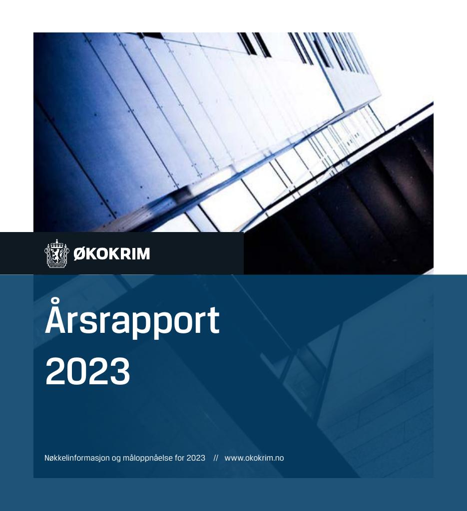 Forsiden av dokumentet Årsrapport Økokrim 2023