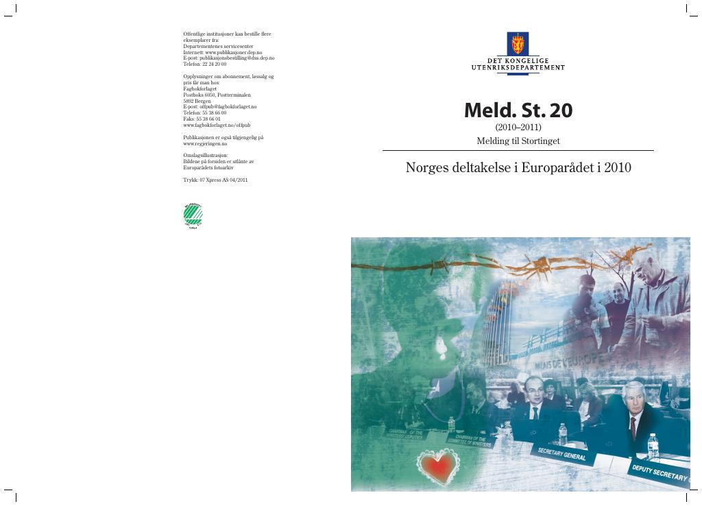 Forsiden av dokumentet Meld. St. 20 (2010–2011)