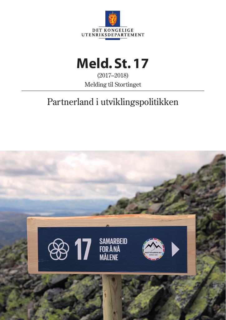 Forsiden av dokumentet Meld. St. 17 (2017–2018)