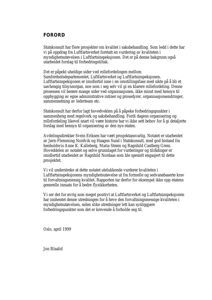 Forsiden av dokumentet Myndighetsutøvelse i luftfartsinspeksjonen