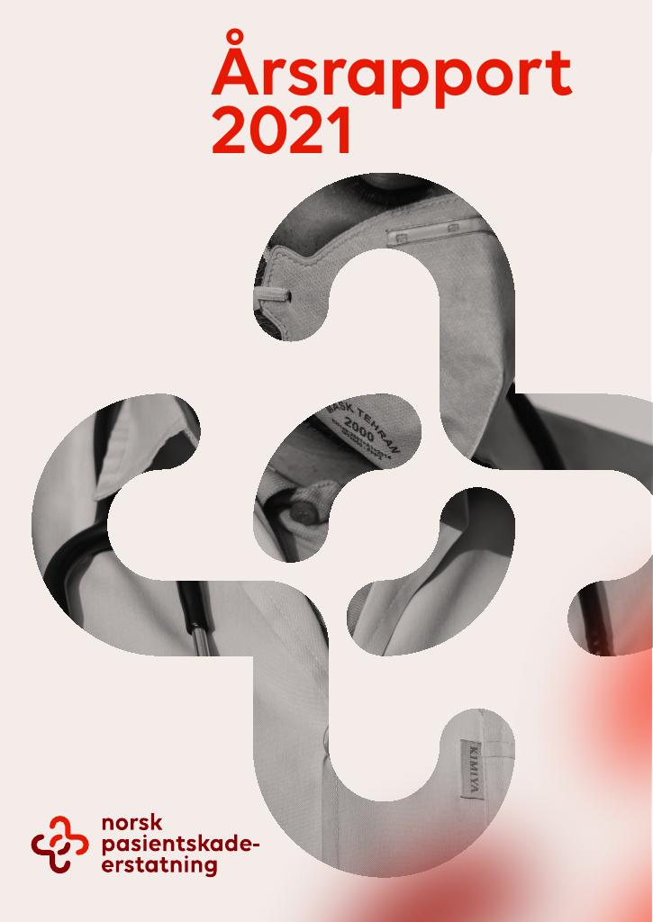 Forsiden av dokumentet Årsrapport Norsk Pasientskadeerstatning 2021