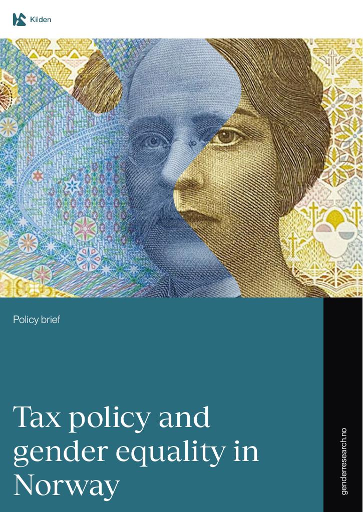 Forsiden av dokumentet Tax policy and gender equality in Norway - Policy brief