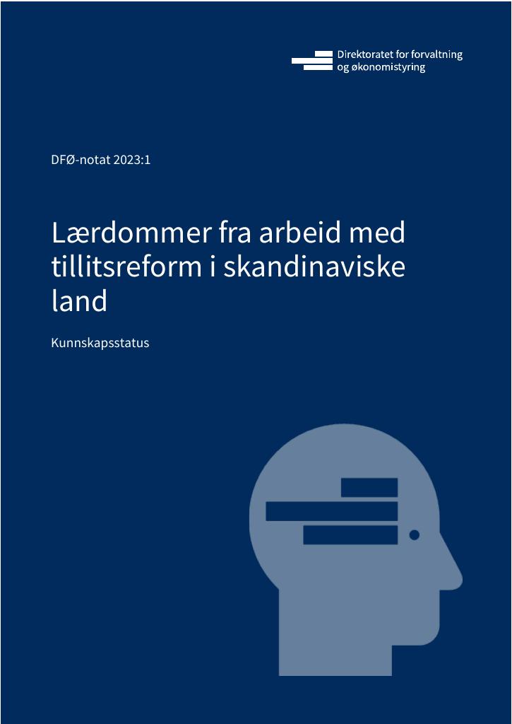 Forsiden av dokumentet Lærdommer fra arbeid med tillitsreform i skandinaviske land