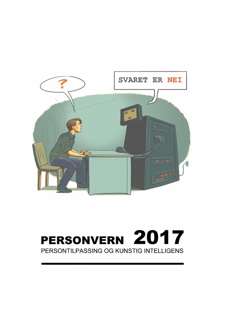 Forsiden av dokumentet Personvern 2017