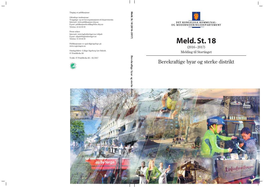 Forsiden av dokumentet Meld. St. 18 (2016–2017)