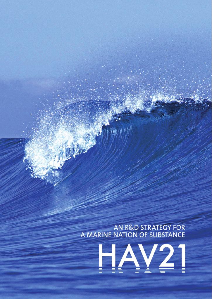 Forsiden av dokumentet HAV21 - R&D strategy (engelsk)