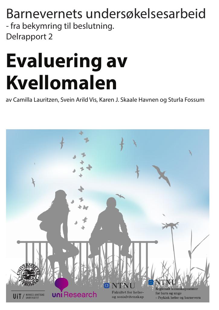 Forsiden av dokumentet Barnevernets undersøkelsesarbeid - fra bekymring til beslutning. Delrapport 2