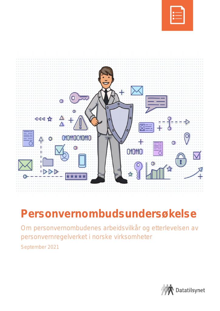 Forsiden av dokumentet Personvernombudsundersøkelse