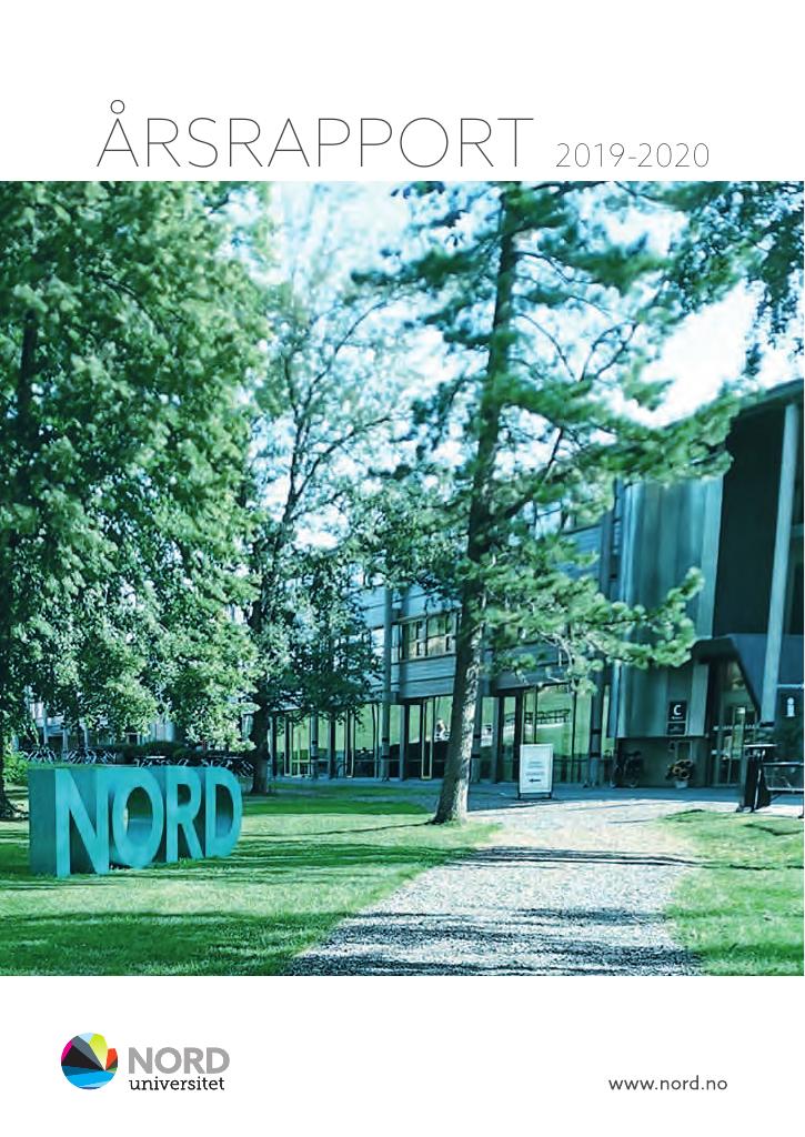 Forsiden av dokumentet Årsrapport Nord universitet 2019