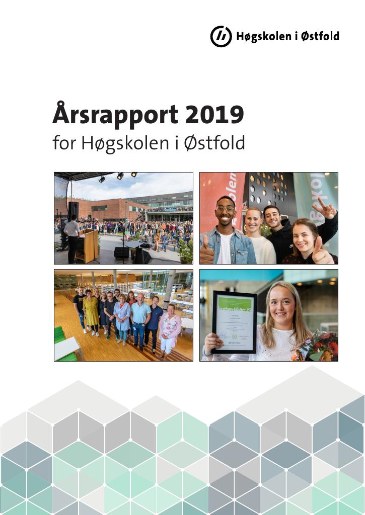 Forsiden av dokumentet Årsrapport Høgskolen i Østfold 2019