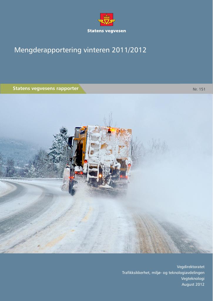 Forsiden av dokumentet Mengderapportering vinteren 2011/2012