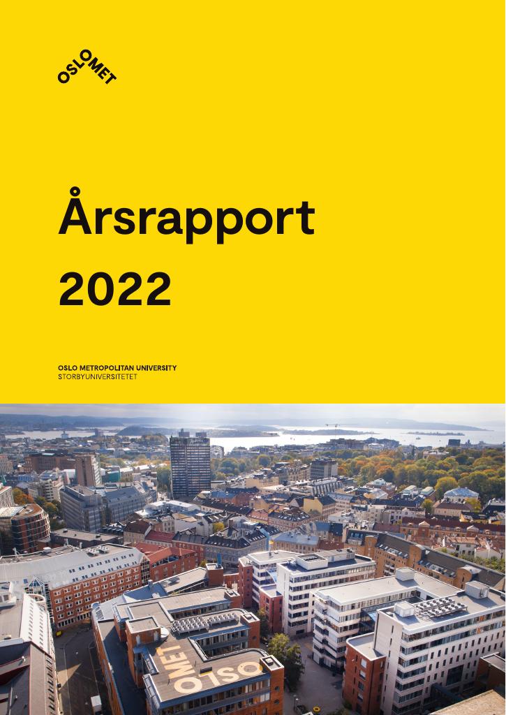 Forsiden av dokumentet Årsrapport OsloMet – storbyuniversitetet 2022