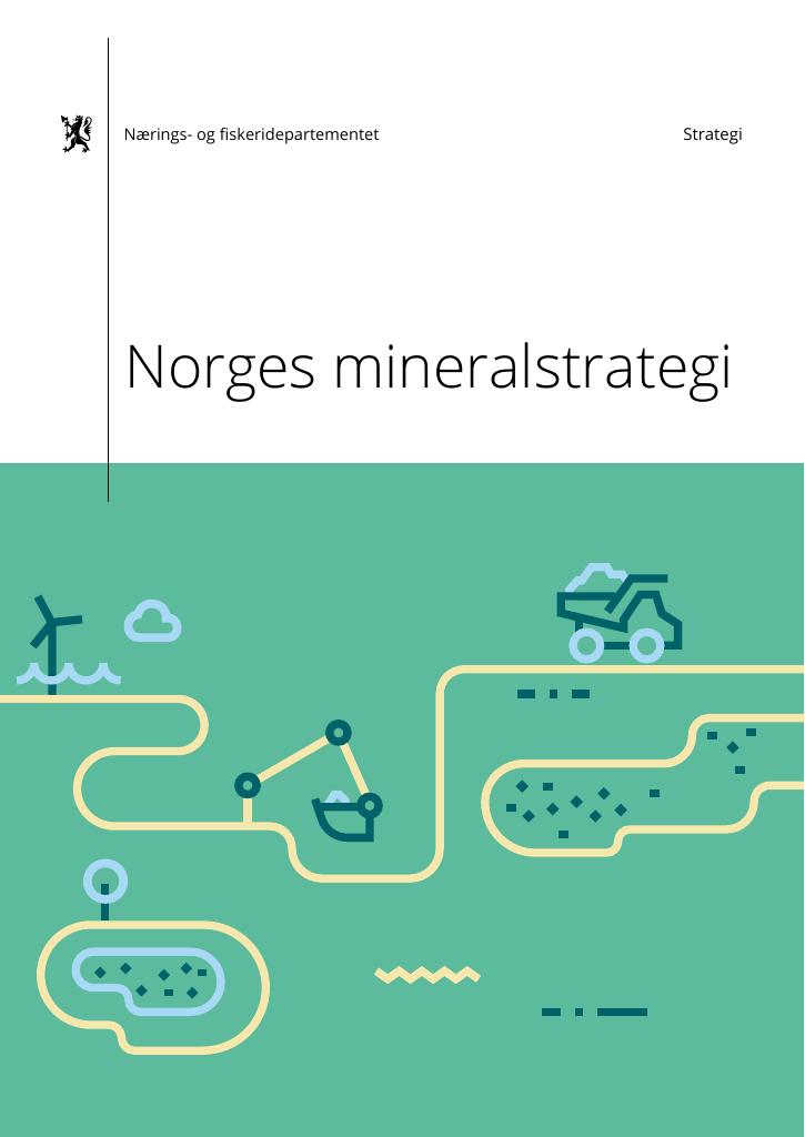 Forsiden av dokumentet Norges mineralstrategi