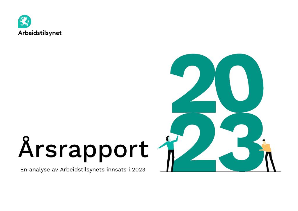 Forsiden av dokumentet Årsrapport Arbeidstilsynet 2023