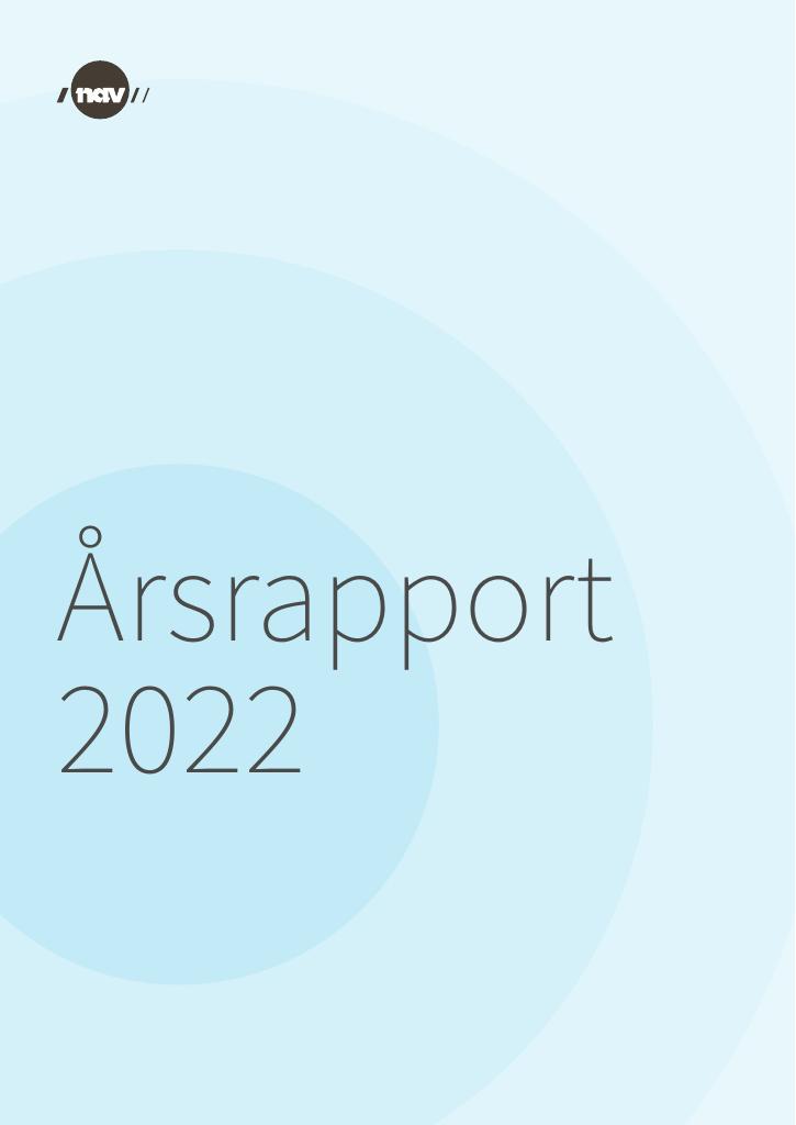 Forsiden av dokumentet Årsrapport NAV 2022